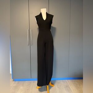 Fashion Nova Black Cocktail Club Party Stretch Jumpsuit  Fit Size M, S